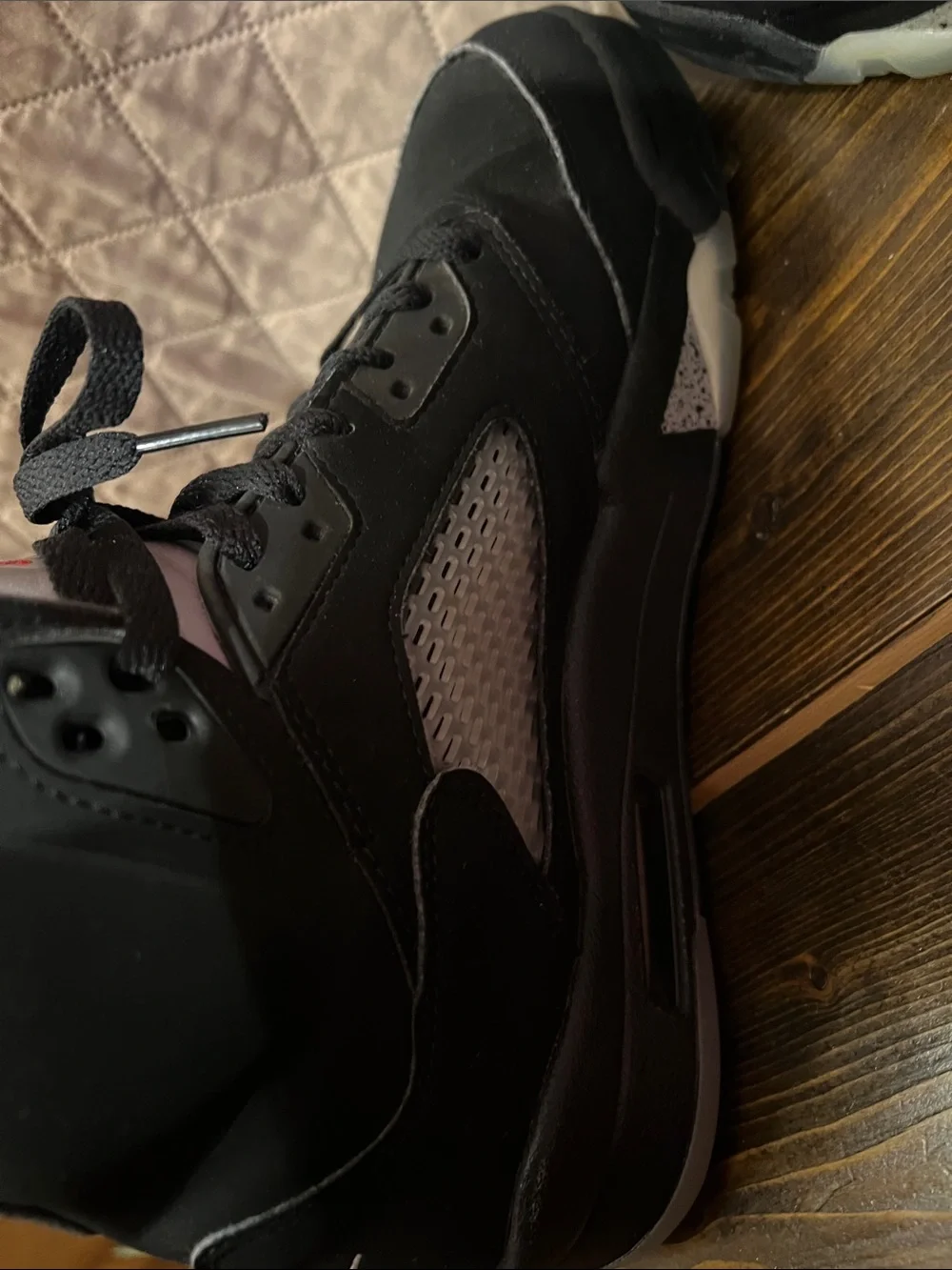 Air Jordan 5 Retro OG 'Black Metallic' (2016), featuring style code 845035-0